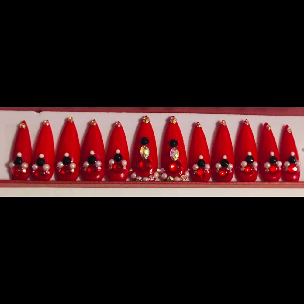 🎅 Red Ryda Santa hat Vibez- Medium(1,5,4,6,8+3)